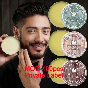 Beard Balm Manufacturer - OEM Factory Custom Sandalwood with Argan Jojoba Oil Moisturizer Wax