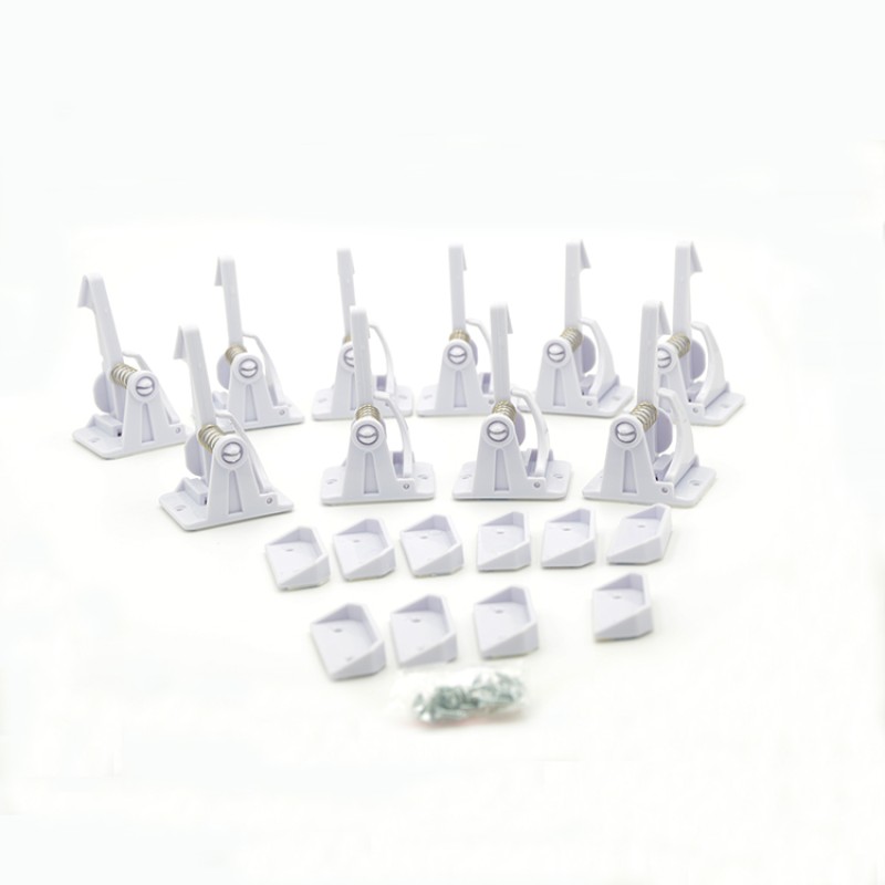 Cabinet Lock Supplier - Childproof ABS Black White Drawer Latch