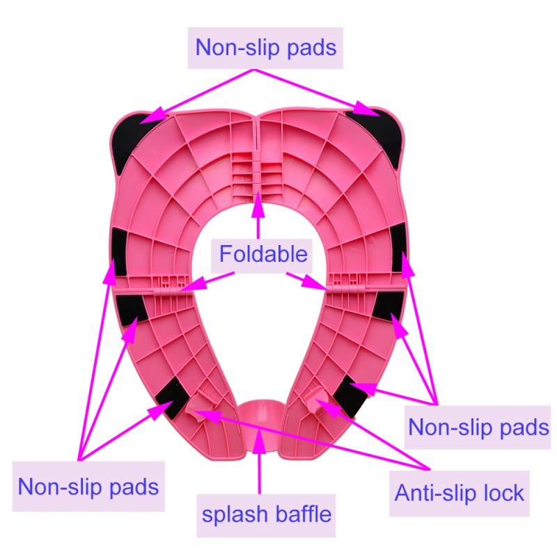 Folding Potty Seat Manufacturer - Owl Shape Washable Portable