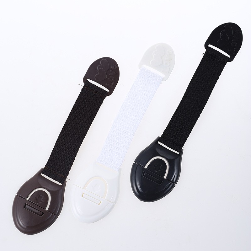 Adjustable Strap Lock Supplier - Adhesive No Drill Cupboard Latch