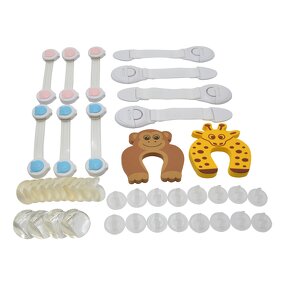 Baby Proofing Set Factory - 42 Pcs Cabinet Locks Corner Guards
