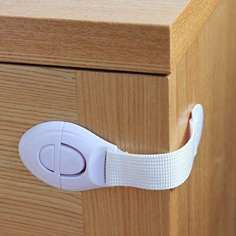 Adjustable Strap Lock Supplier - Adhesive No Drill Cupboard Latch