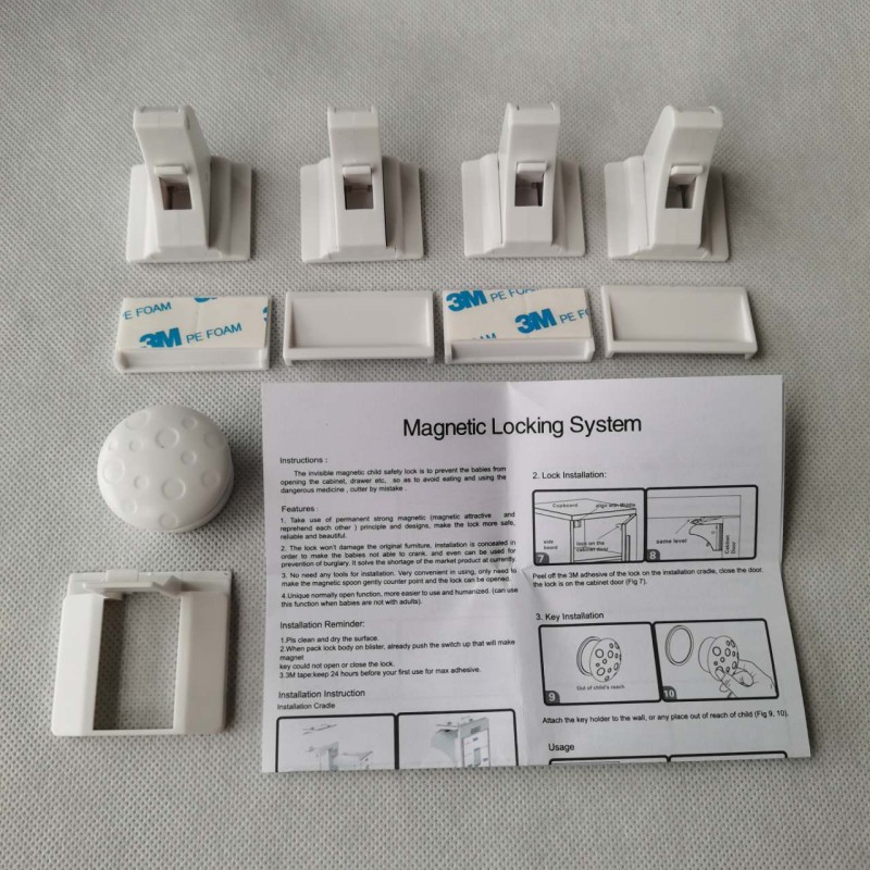 Magnetic Drawer Lock Supplier - Child Proof Kitchen Cupboard Latch