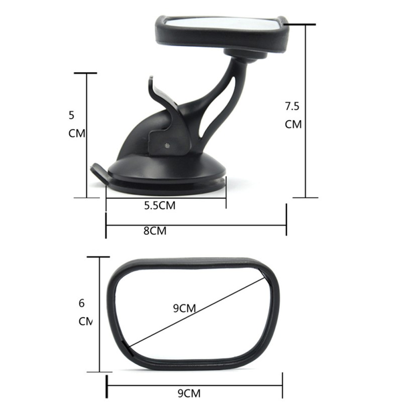 Car Baby Mirror Supplier - Back Seat Shatter-proof Suction Cup