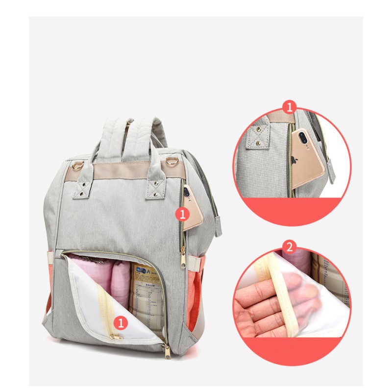 Baby Changing Backpack Supplier - Multi-Function Travel Nappies Bag