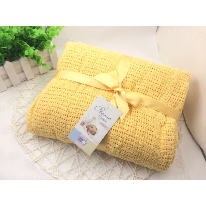 Swaddle Blanket Manufacturer - Cotton Yarn 10080 cm Fancy Edge