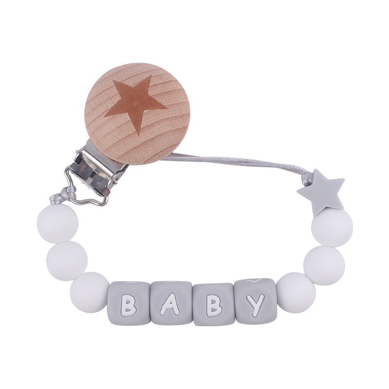 Pacifier Clip Supplier - DIY Beech Wood Anti-Drop Chain