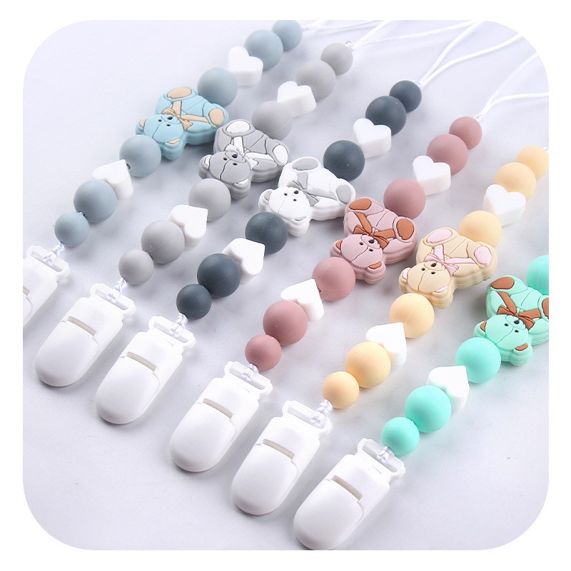 Baby Pacifier Manufacturer - Wooden Chain Clip Chewable