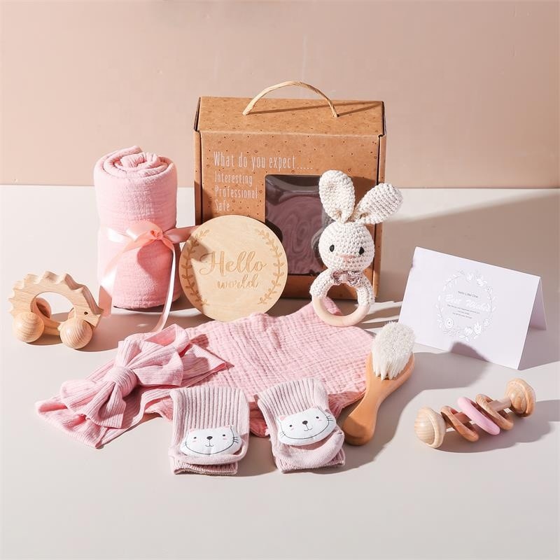 Baby Towel Set Supplier - Crochet Wooden Cotton OEM Brand