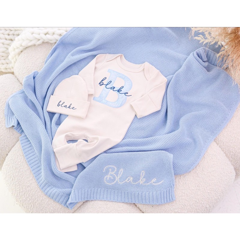 Baby Romper Set Factory - 2pcs Long Sleeve Embroidered Cotton