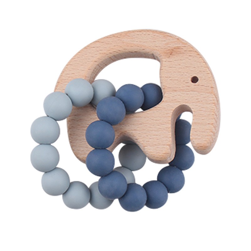 Infant Toys Factory - Natural Wood Ring Cotton Handmade