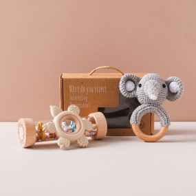 Baby Rattle Toys Supplier - BPA Free Silicone Rainbow Hourglass