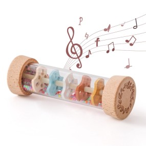 Montessori Toy Factory - Wooden Rain Sound Tube Hourglass