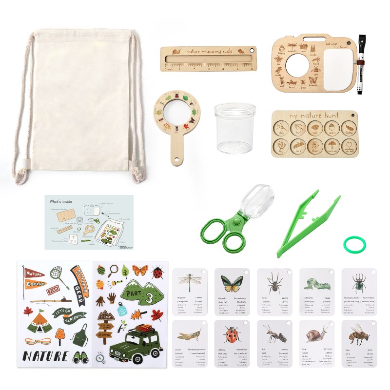Wooden Toy Set Manufacturer - Outdoor Exploration Insect Observation