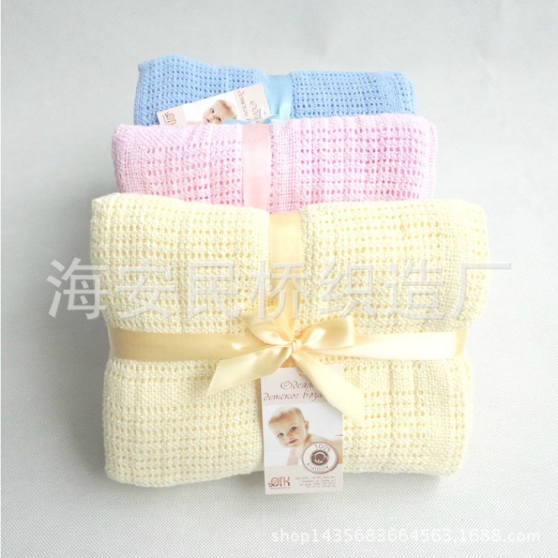 Swaddle Blanket Manufacturer - Cotton Yarn 10080 cm Fancy Edge
