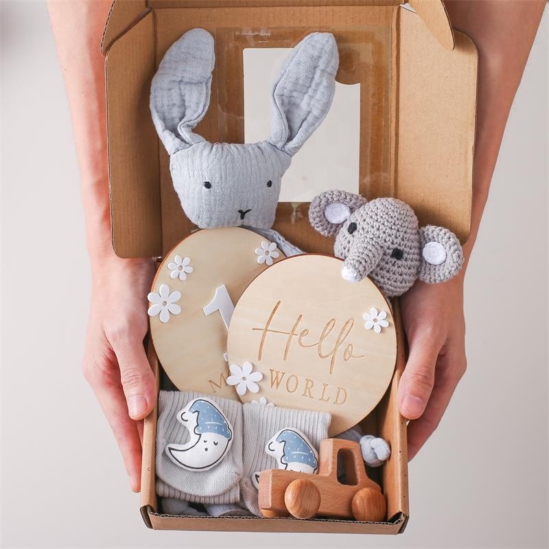 Newborn Gift Set Manufacturer - Milestone Card Muslin Blanket