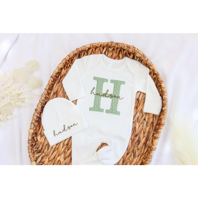 Baby Romper Set Factory - 2pcs Long Sleeve Embroidered Cotton