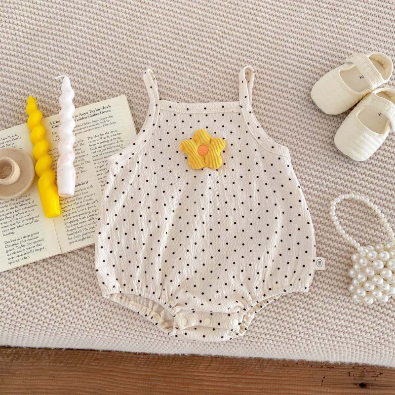 Baby Jumpsuit Manufacturer - OEM Floral Printing Snap Button