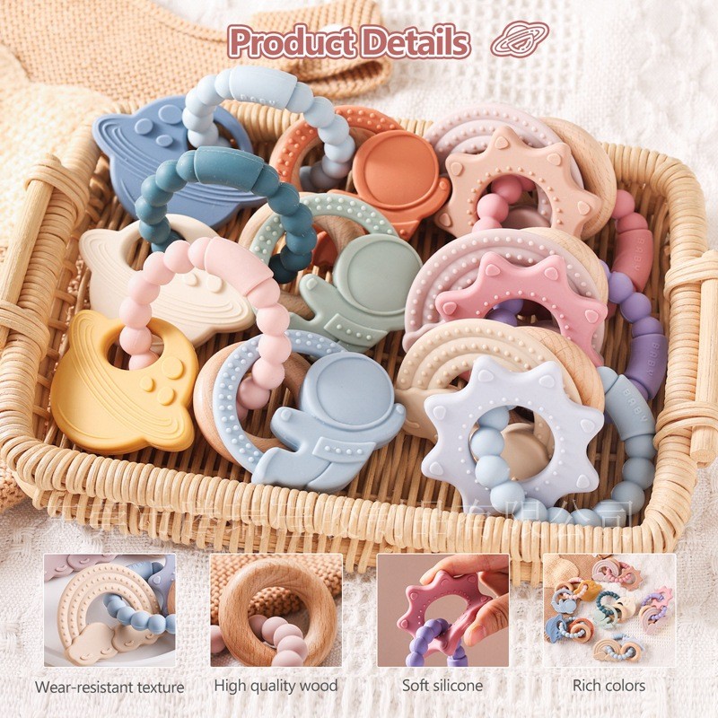 Musical Toy Manufacturer - Eco-friendly Wooden Animal Rattle