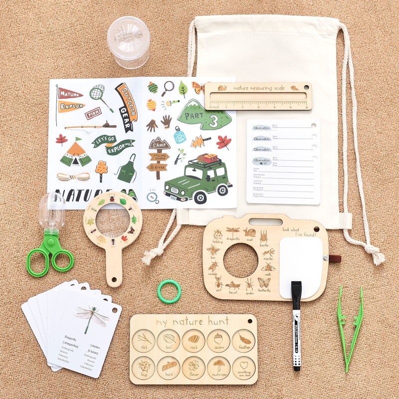 Wooden Toy Set Manufacturer - Outdoor Exploration Insect Observation