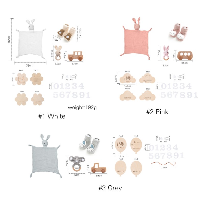 Newborn Gift Set Manufacturer - Milestone Card Muslin Blanket