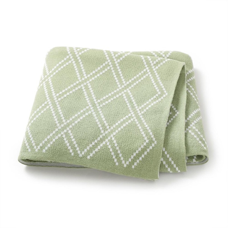 Swaddle Blanket Factory - Knitted Embroidery Colorful Dots