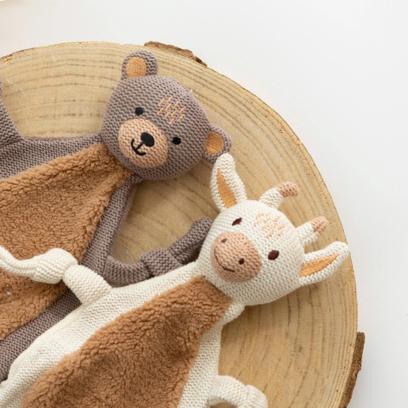 Baby Bib Supplier - Pure Cotton Muslin Cute Lion Doll