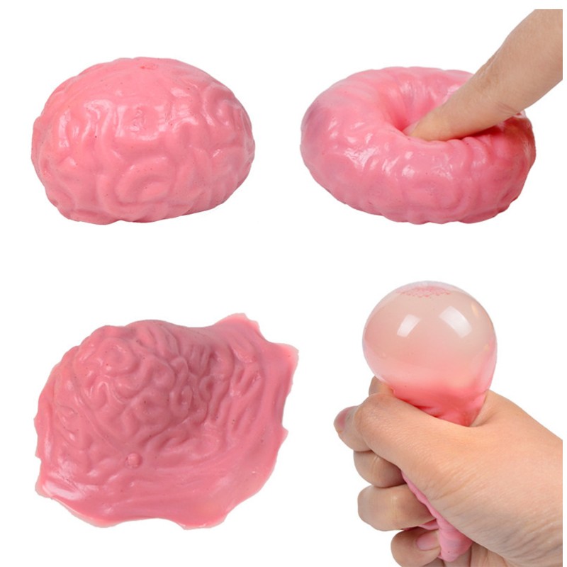 Brain Stress Ball Manufacturer - OEM Shaped Cute Colorful Slow Rebound Silicone Squeeze Toy