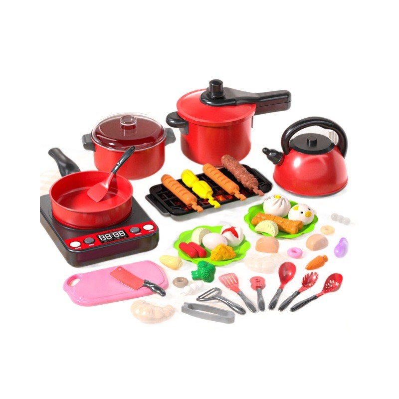 Play Kitchen Toy Manufacturer - OEM Boys Girls Simulated Utensils Cooking Stir Frying Cutting Children's