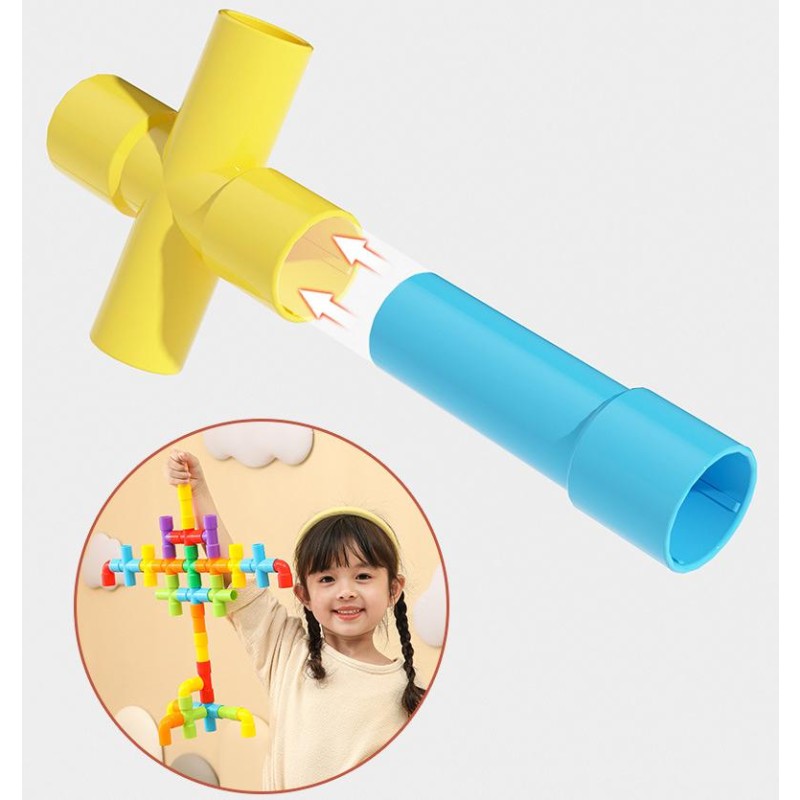 Ball Slide Building Blocks Manufacturer - OEM Children's Assembled Multi Function Different Sizes Puzzle Pipeline