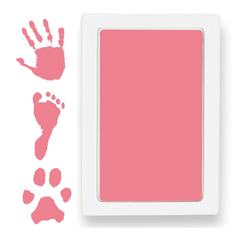 Baby Footprint Box Manufacturer - OEM Wooden Photo Frame First Year Anniversary No Wash Stamp Pad
