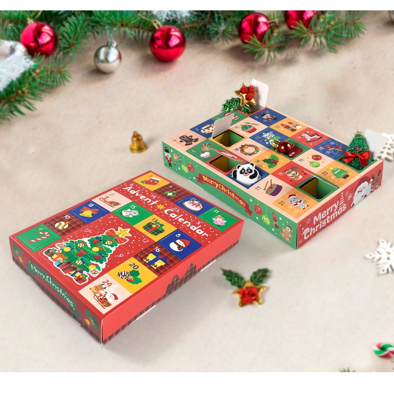 Advent Calendar Manufacturer - OEM Christmas 24 Grid Fun Hole Box Buckle Music Gift