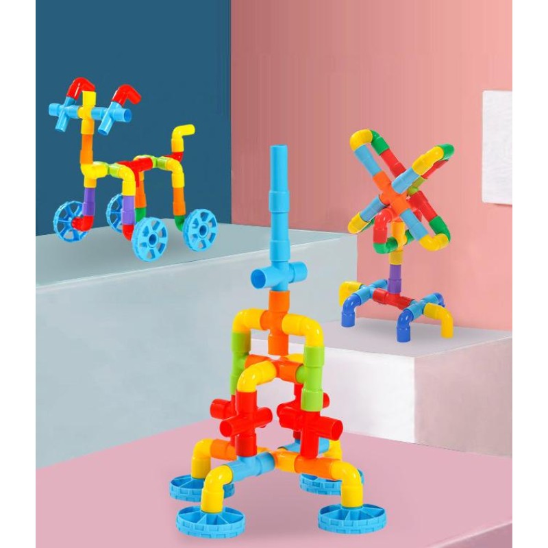 Ball Slide Building Blocks Manufacturer - OEM Children's Assembled Multi Function Different Sizes Puzzle Pipeline