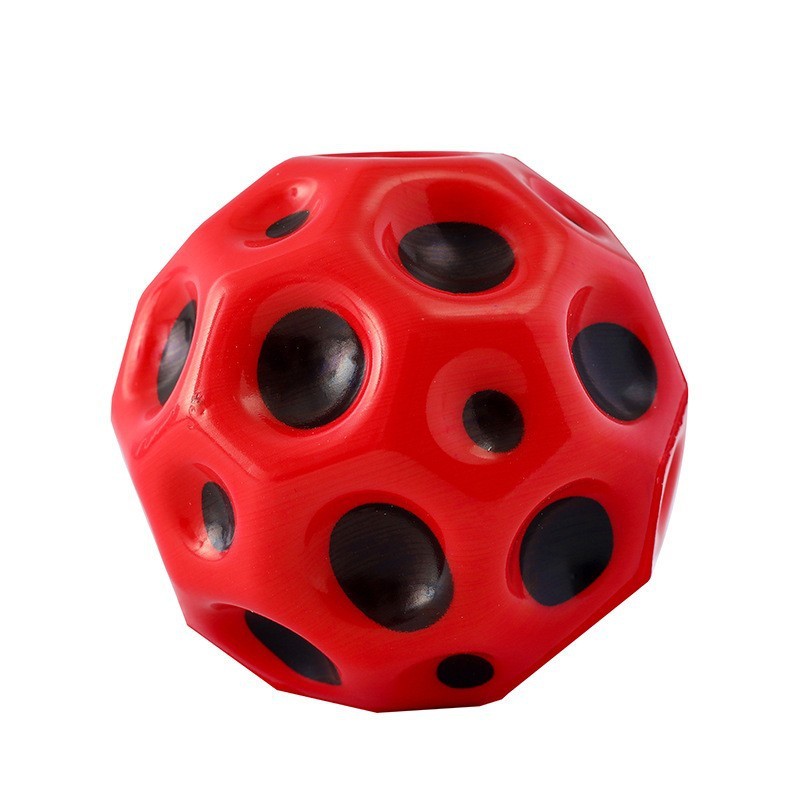 PU Elastic Ball Manufacturer - OEM Porous Moon Stone Pressure Reducing Rubber High Rebound Toy