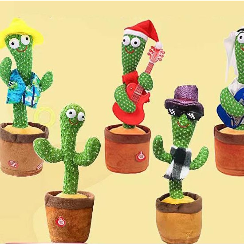 Dancing Plush Cactus Toy Manufacturer - OEM Baby Singing Children's Day Gift Learning to Speak Birthday Twisting