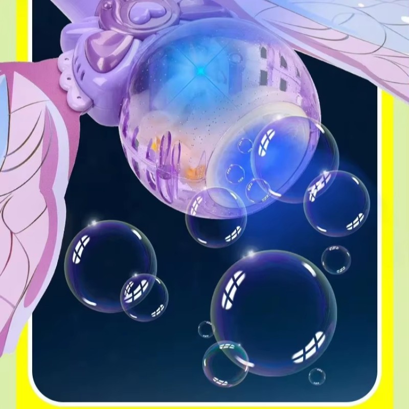Bubble Machine Manufacturer - OEM Princess Magic Wand Light Music Fairy Automatic Handheld Luminous