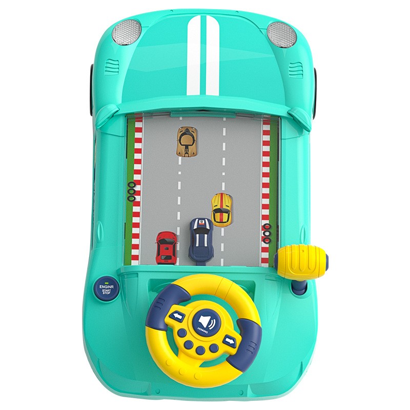 Desktop Game Console Manufacturer - OEM Children's Dodge Racing Adventure Puzzle Steering Wheel Simulation