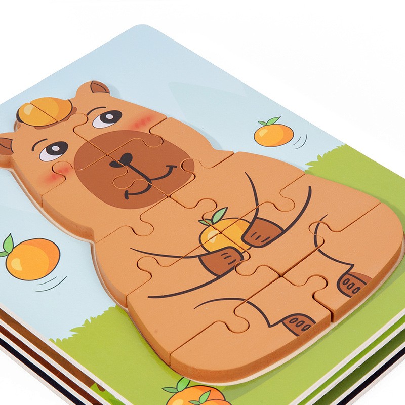 Wooden Puzzle Toy Manufacturer - OEM CPC/CE Certification Cartoon Dolphin Children's Game Combination Set