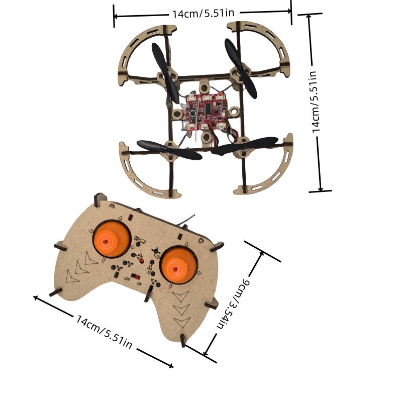 DIY Drone Kit Manufacturer - OEM Wooden Assembly Teaching Practice Training School Course Quadcopters