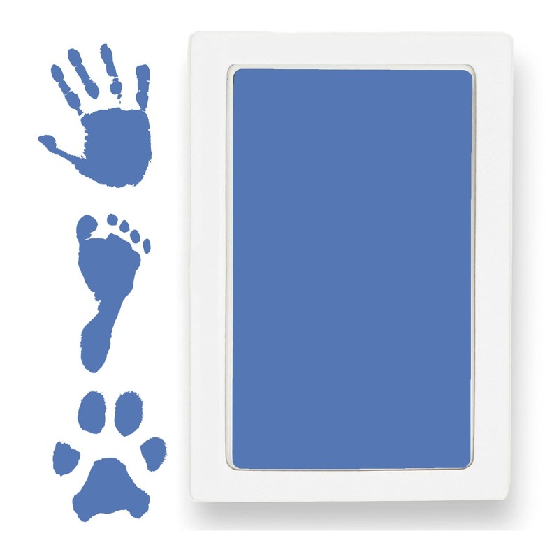 Baby Footprint Box Manufacturer - OEM Wooden Photo Frame First Year Anniversary No Wash Stamp Pad