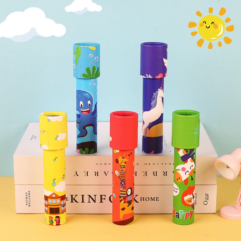 Kaleidoscope Toy Manufacturer - OEM Classic Vintage Large Rotating Cartoon Paper Magical Educational Gift