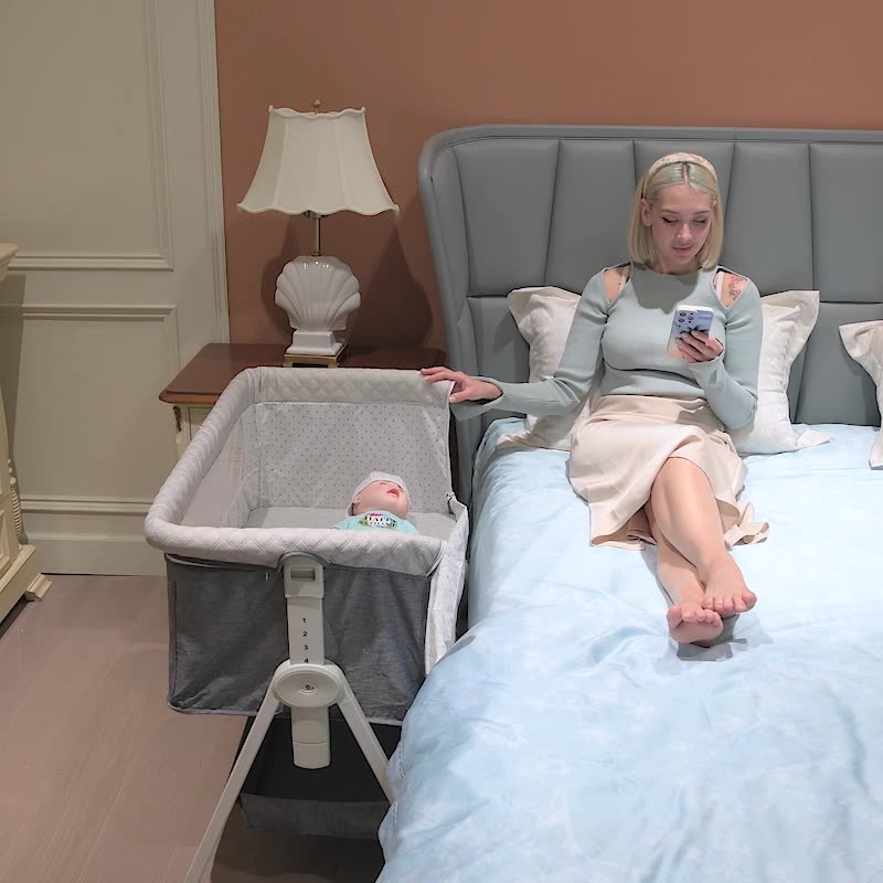 Portable Cradle Bed Manufacturer - OEM European Style Multi Functional Foldable Newborn Bouncer