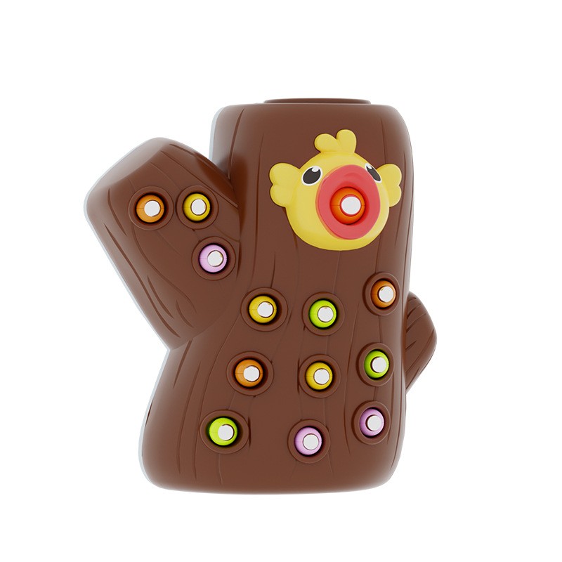 Magnetic Fishing Toy Manufacturer - OEM Education Insect Catching Hand Eye Coordination Woodpecker Puzzle