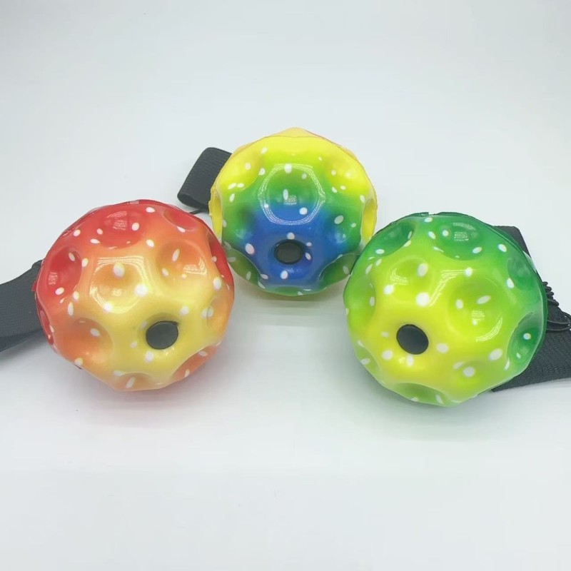 PU Elastic Ball Manufacturer - OEM Porous Moon Stone Pressure Reducing Rubber High Rebound Toy
