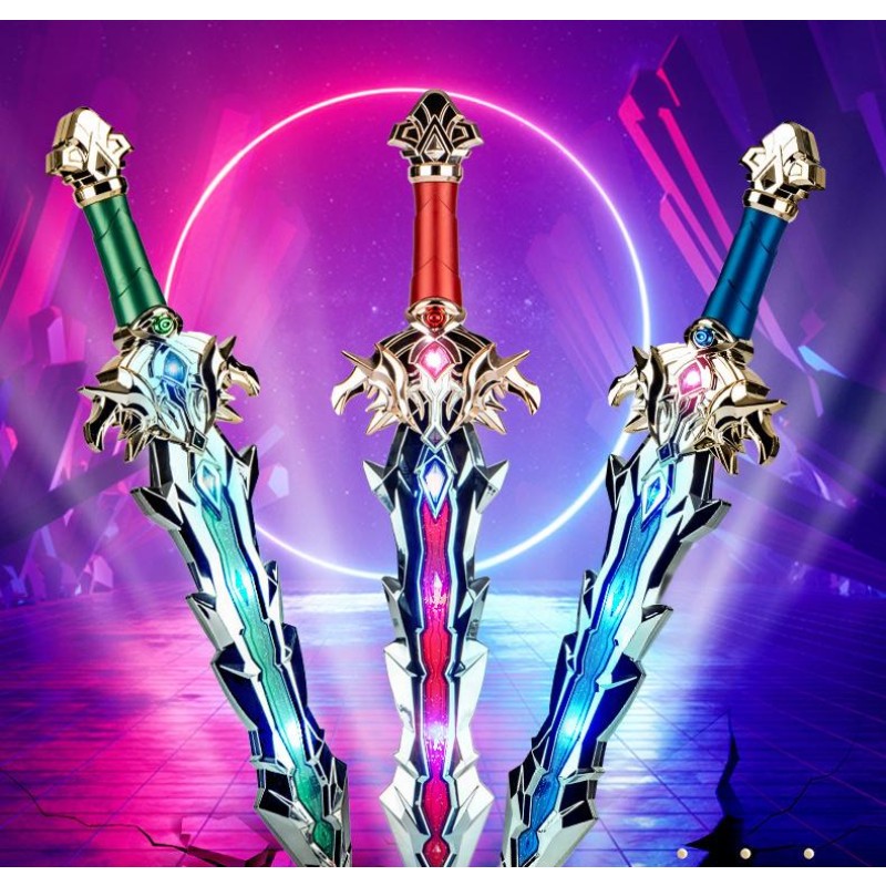Induction Lightsaber Manufacturer - OEM Boy Sword Warrior Spear God Halberd Night Market Shining Toy