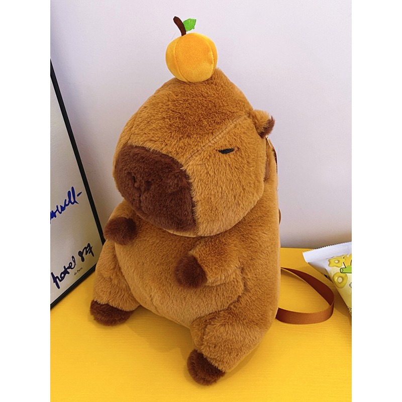 Dolphin Backpack Manufacturer - OEM 37cm Mouse Capibara Doll Cartoon Birthday Gift Crossbody Round Bag