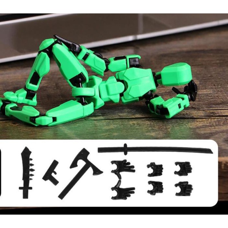 Mobile Pose Doll Manufacturer - OEM New Lucky Cool Multi Joint Varied Assemble Decompress Model Pendant