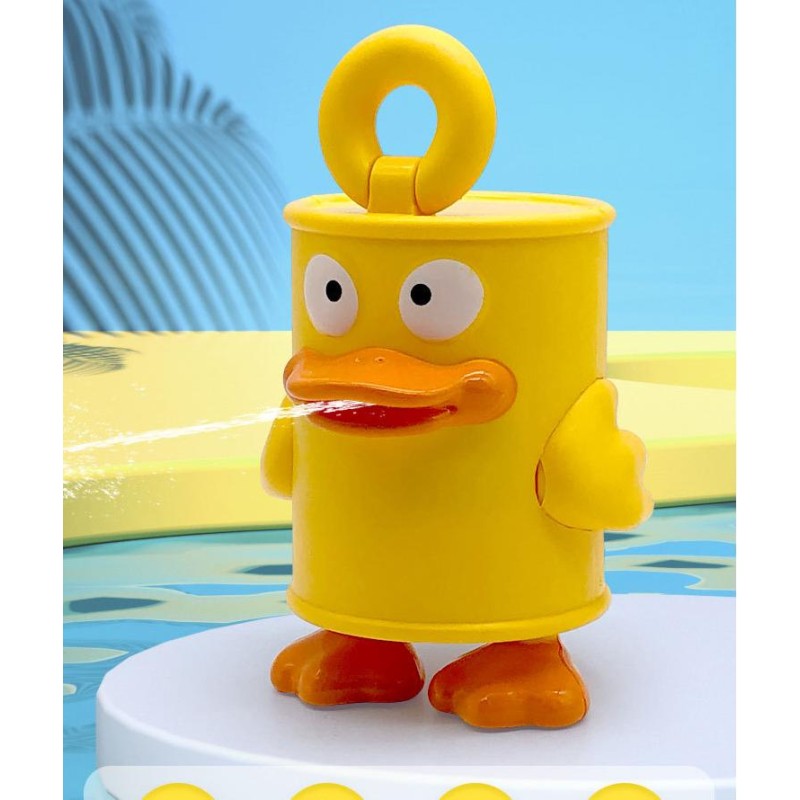 Water Spray Duck Toy Manufacturer - OEM New Interesting Canned Figurine Gun Beach Fight Mini Water Gun
