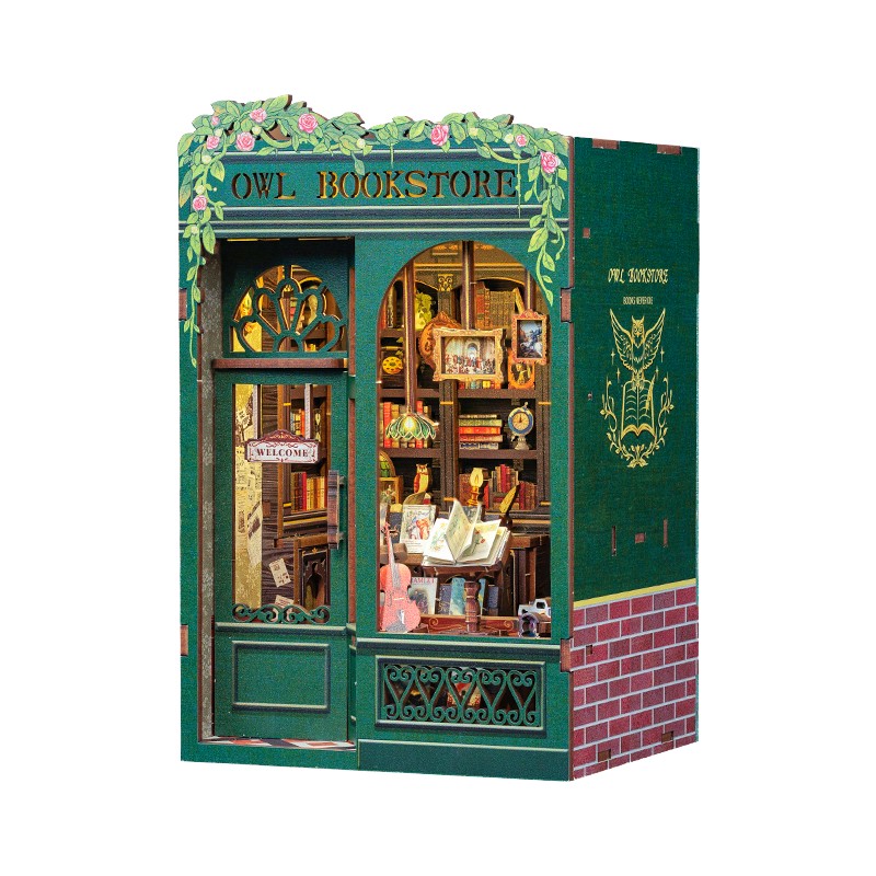 3D Wooden Puzzle Kit Manufacturer - OEM CuteBee Wholesale DIY Book Nook Miniature House Craft Jigsaw