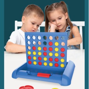 Connect Four Game Manufacturer - OEM Four in a Row Large Size Strategy Board Game for Family Kids